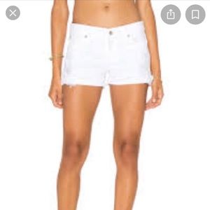 James Jeans Shorty cutoffs in destroyed white